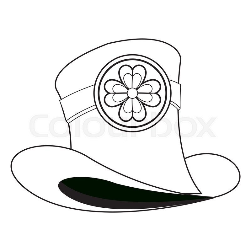 800x800 Elf Hat With Clover Vector Stock Vector Colourbox