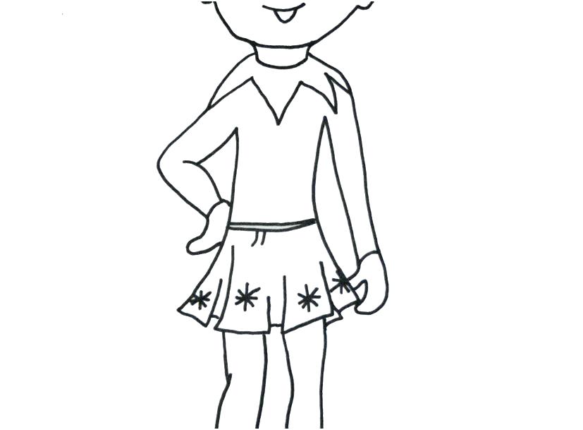 827x609 Elf Coloring