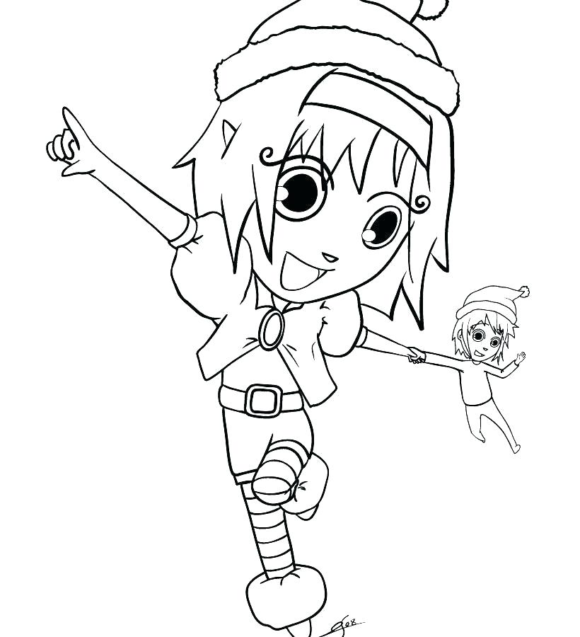 820x900 Printable Elf Coloring Pages Elf Coloring Pages Girl On The Shelf