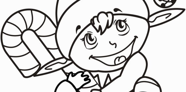 649x320 Elf On A Shelf Coloring Pages Free Beautiful Lovely Simple Elf