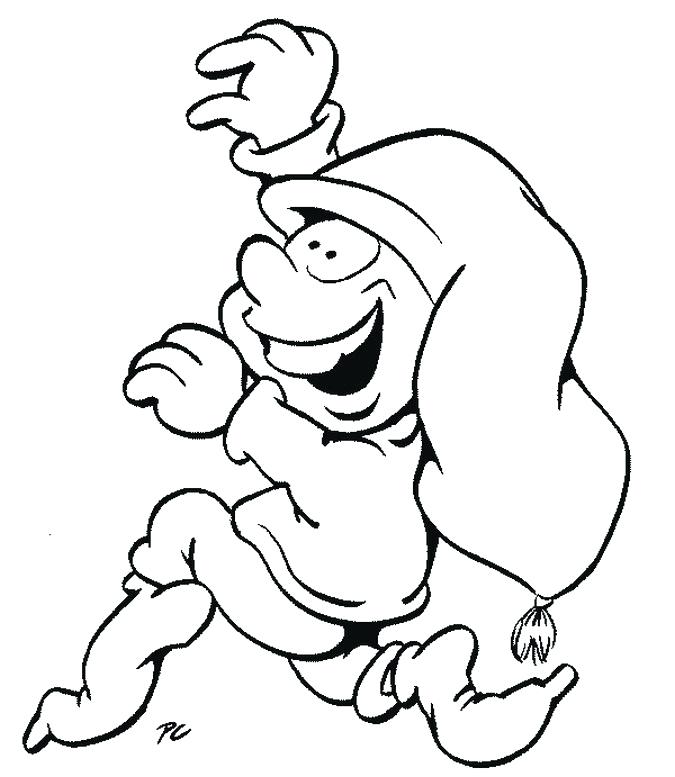 675x777 Christmas Elf Coloring