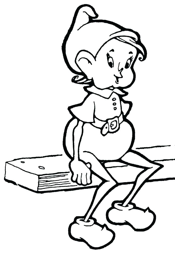 695x1024 Elf On The Shelf Coloring Pages Countdown