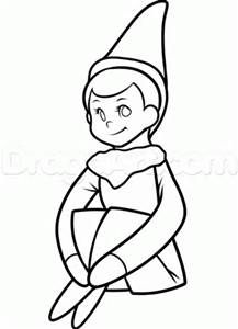 217x300 How To Draw Elf On A Shelf
