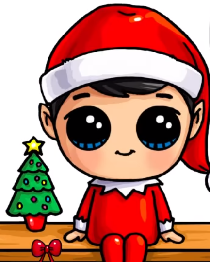 433x539 Pr Draw An Elf On The Shelf Easy And Cute Unique Creations