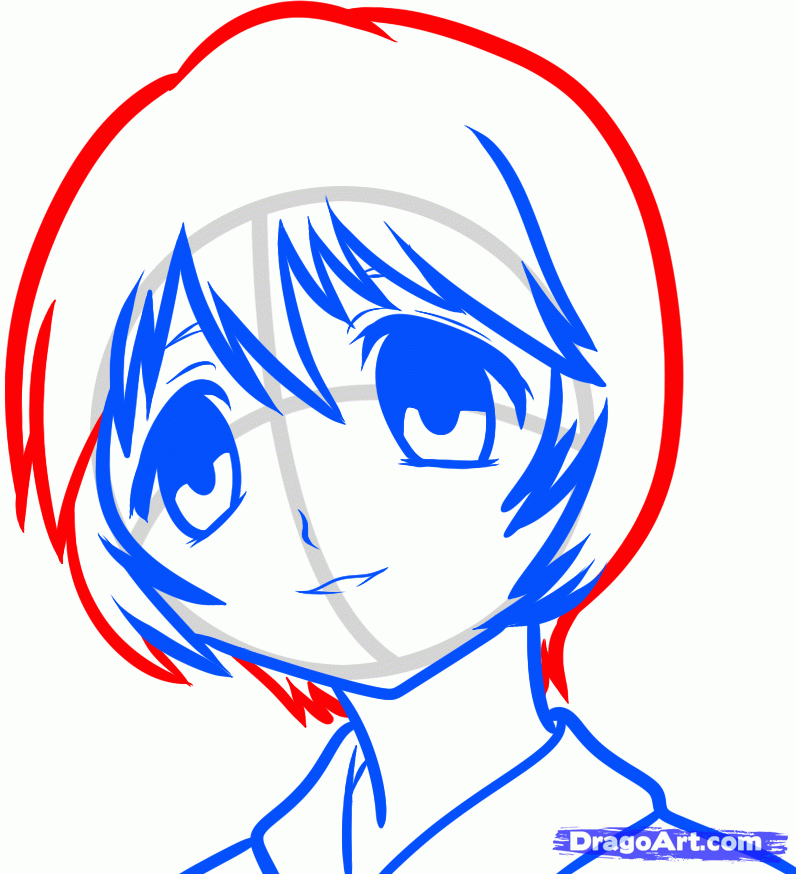 796x874 how to draw nana, elfen lied, step