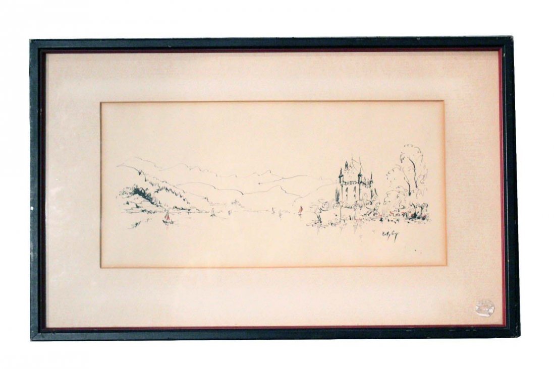 1100x732 Large Karl Lagerfeld Fashion Drawing, Elizabeth Taylor