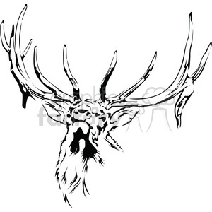 300x300 Black And White Elk Clipart Royalty Free Clipart
