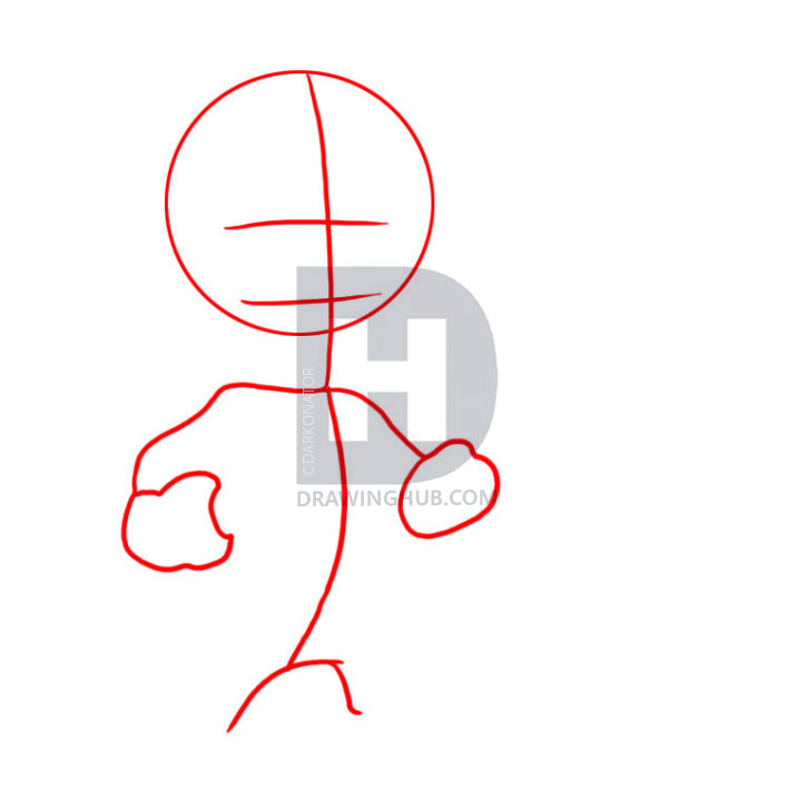 724x720 how to draw elmer fudd, step