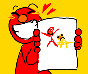 300x250 Drawing Badly Elmo