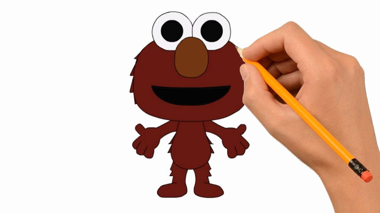 1280x720 How To Draw Elmo Step