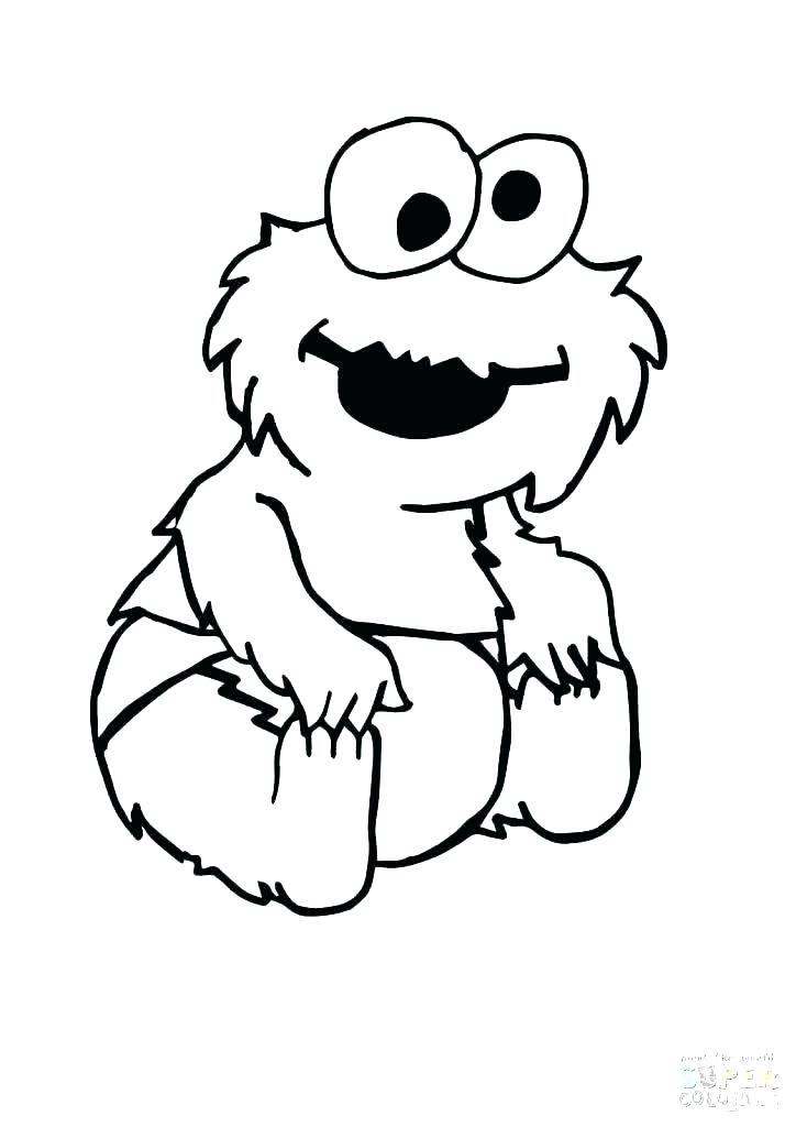 724x1024 Coloring Pages Elmo Cookie Monster Pictures To Print Color Free