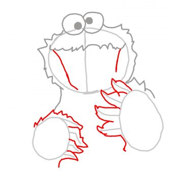 336x336 Elmo And Cookie Monster Drawing Cartoon Gangster Pictures Easy