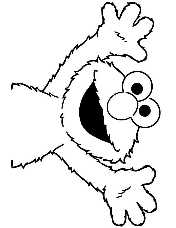670x867 Sesame Street Elmo Face Coloring