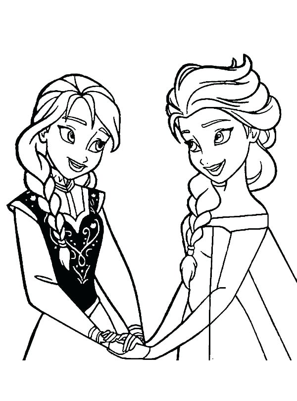 Elsa And Anna Drawing | Free download on ClipArtMag