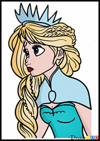 200x281 How To Draw Disney's Frozen Cartoon Characters Drawing Tutorials