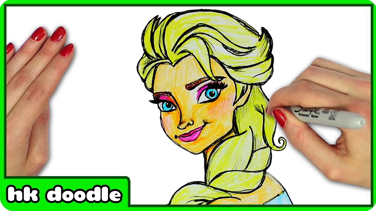 1280x720 How To Draw Elsa From Frozen
