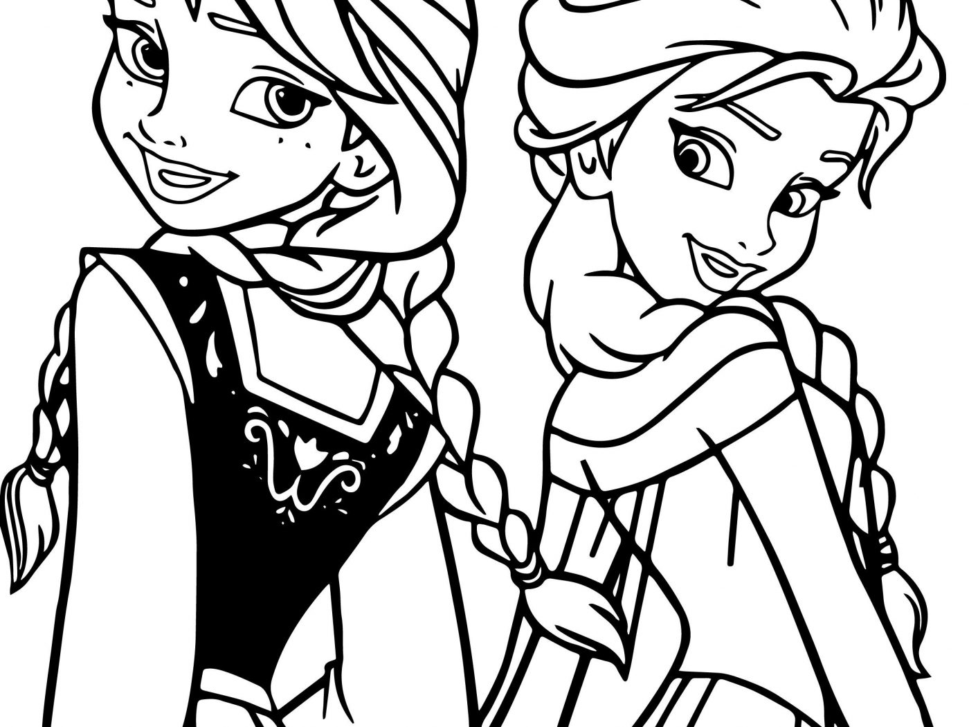 1400x1050 Princess Anna Frozen Colouring