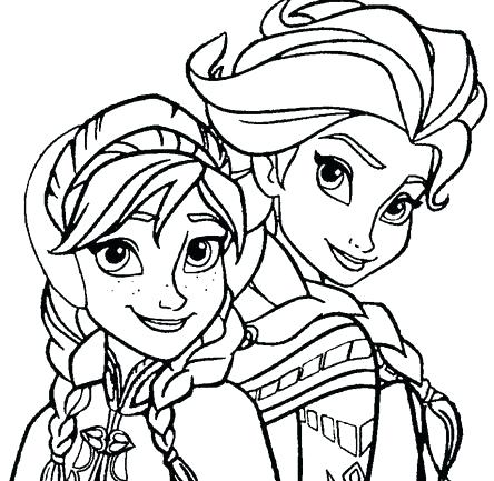 444x433 Elsa And Anna Coloring Full Size Of Frozen Coloring Pages