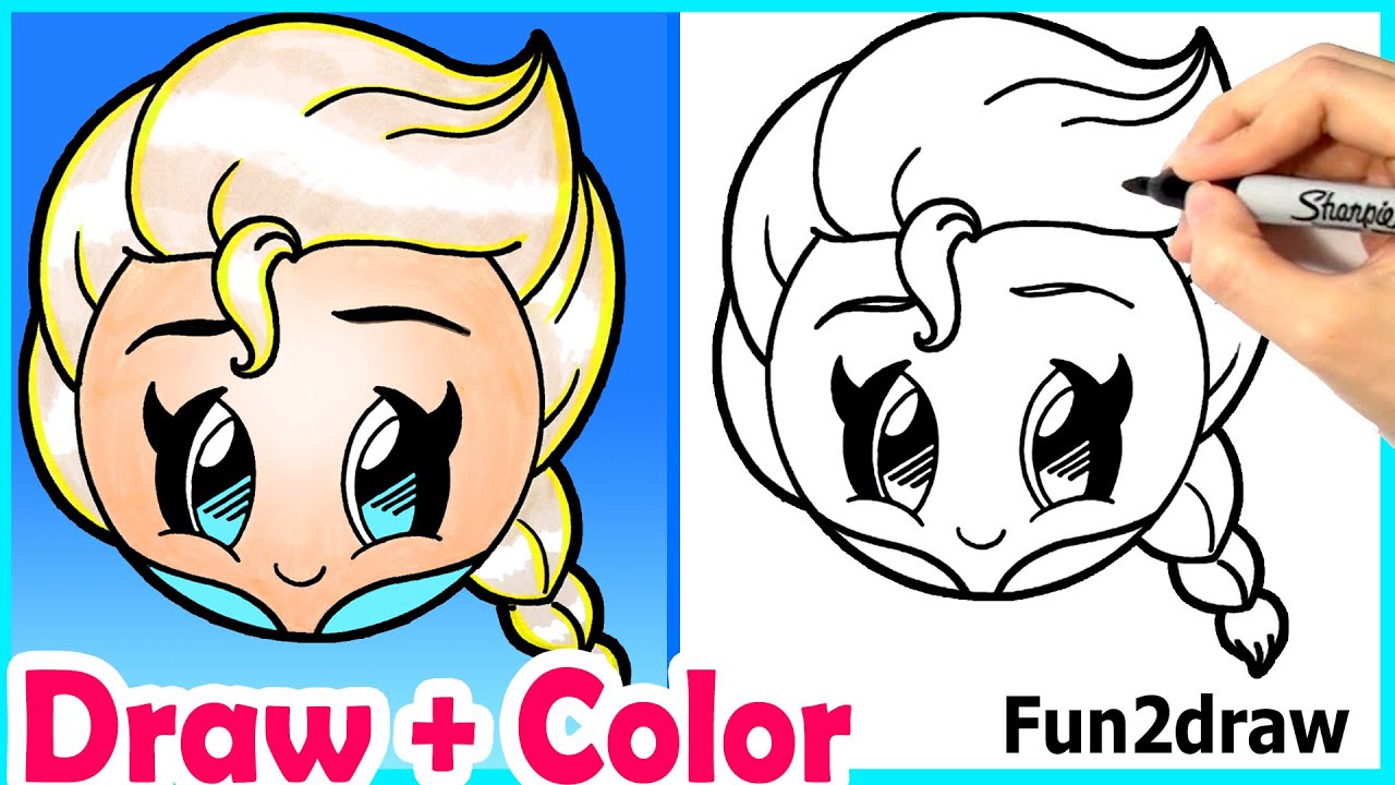 1280x720 Drawing Easy Elsa My Sven Drawing Frozen Doodles Drawings