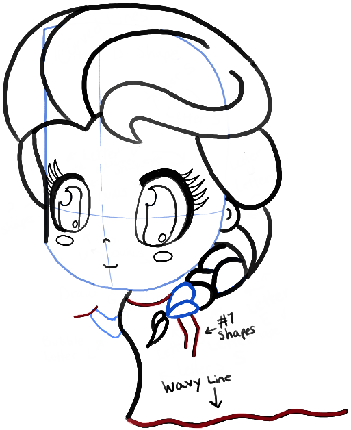 513x628 How To Draw Chibi Elsa Step