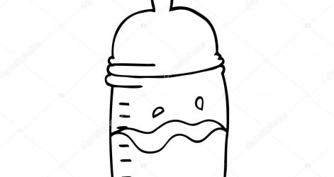 471x250 Baby Bottle Outline Easy To Draw Step Pictures Holding Iydunetwork