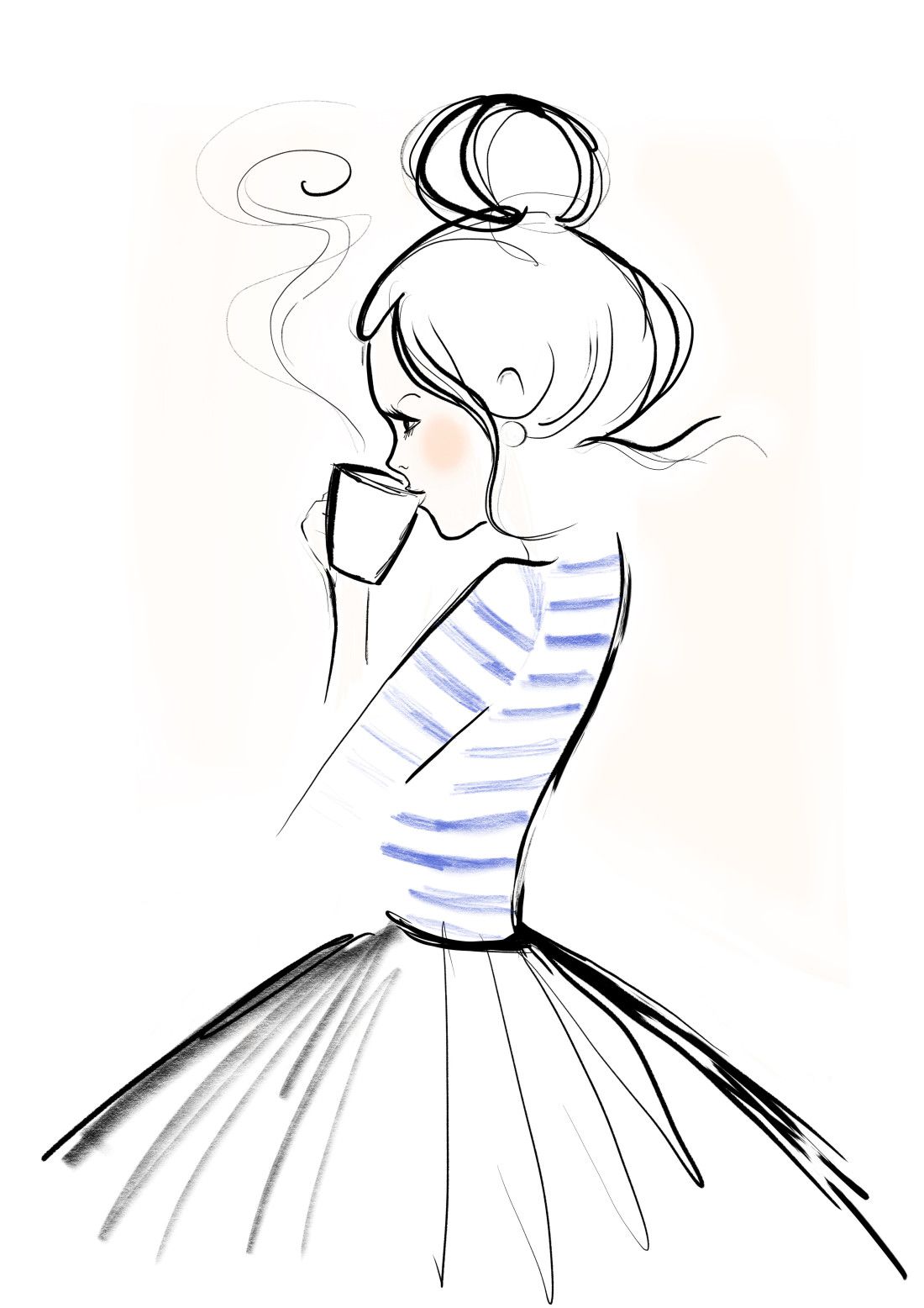 1100x1556 Mondaycoffee, Monday, Coffee, Kera Till, Illustration Cafe