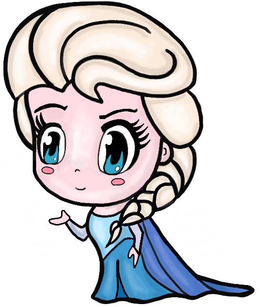 532x629 How To Draw Chibi Elsa Step