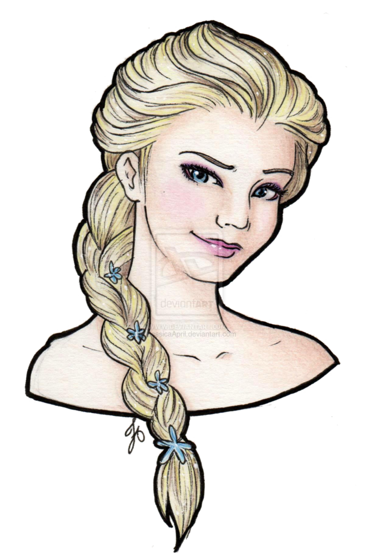 731x1093 Collection Of Free Elsa Drawing Colored Pencil Download On Ui Ex
