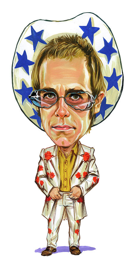 455x900 Elton John Painting