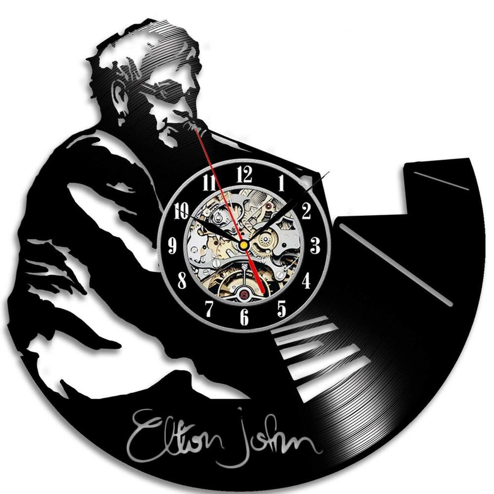 1000x1000 Elton John Vinyl Record Wall Clock Modern Home Decoration Wall Art