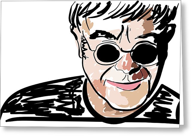 646x470 Sir Elton John Greeting Cards Fine Art America