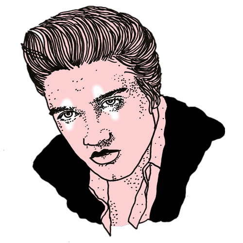 500x500 Collection Of Free Elvis Drawing Pen Download On Ui Ex