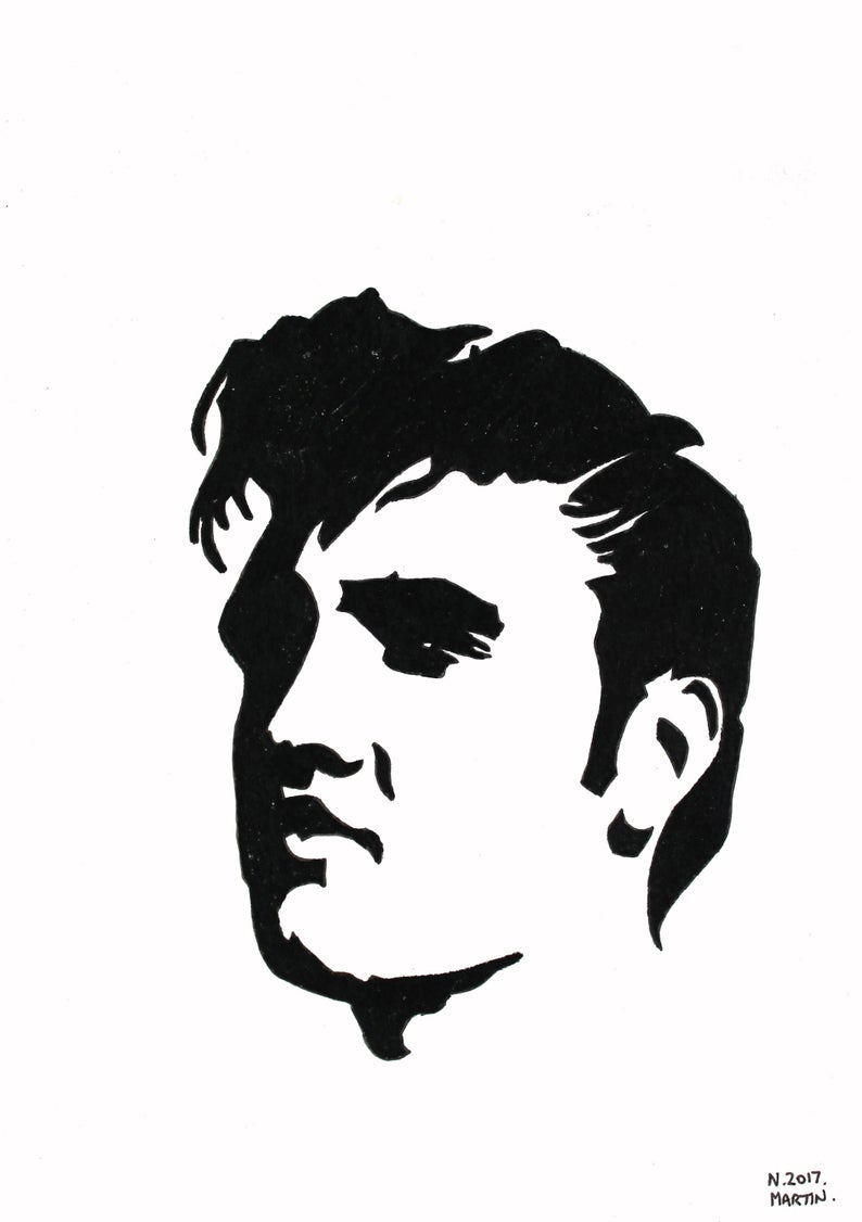 794x1126 Elvis Presley Hand Drawn Original Size Drawing Not A Etsy