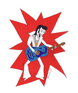 251x300 Original Art Signed Ink Drawing