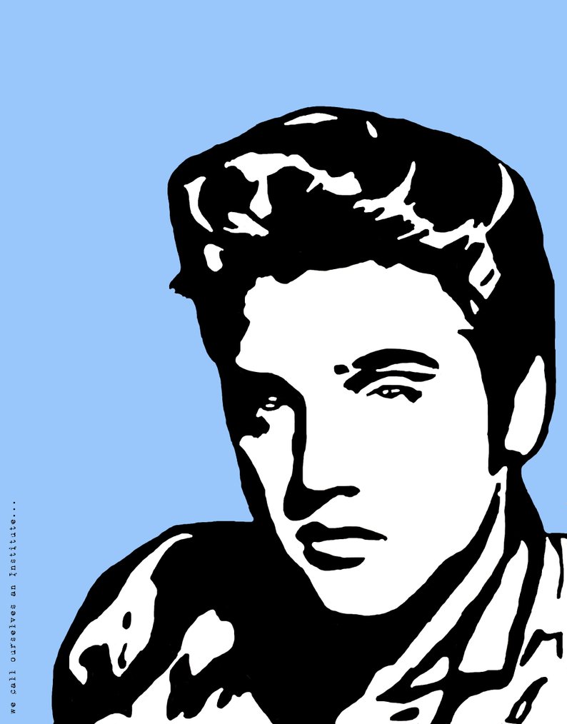 794x1014 Elvis Presley Art Print Sun Records Classic Pop Music Etsy