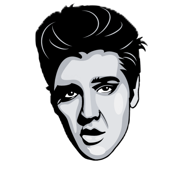 599x574 elvis presley rocknroll rockstar rock rockamproll sticker