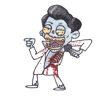 370x320 Zombie Elvis Surviving The Dead