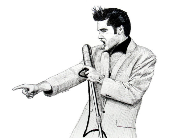 600x447 Elvis Presley Drawings