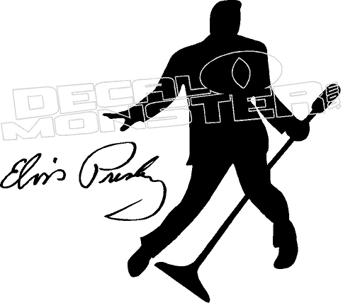 484x428 Elvis Presley Decal Sticker