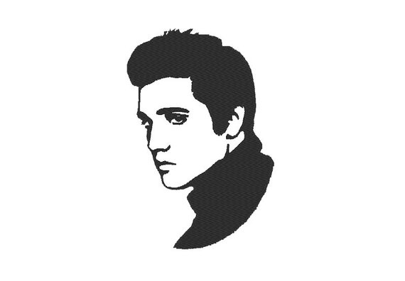 570x396 Elvis Presley Embroidery Design Etsy