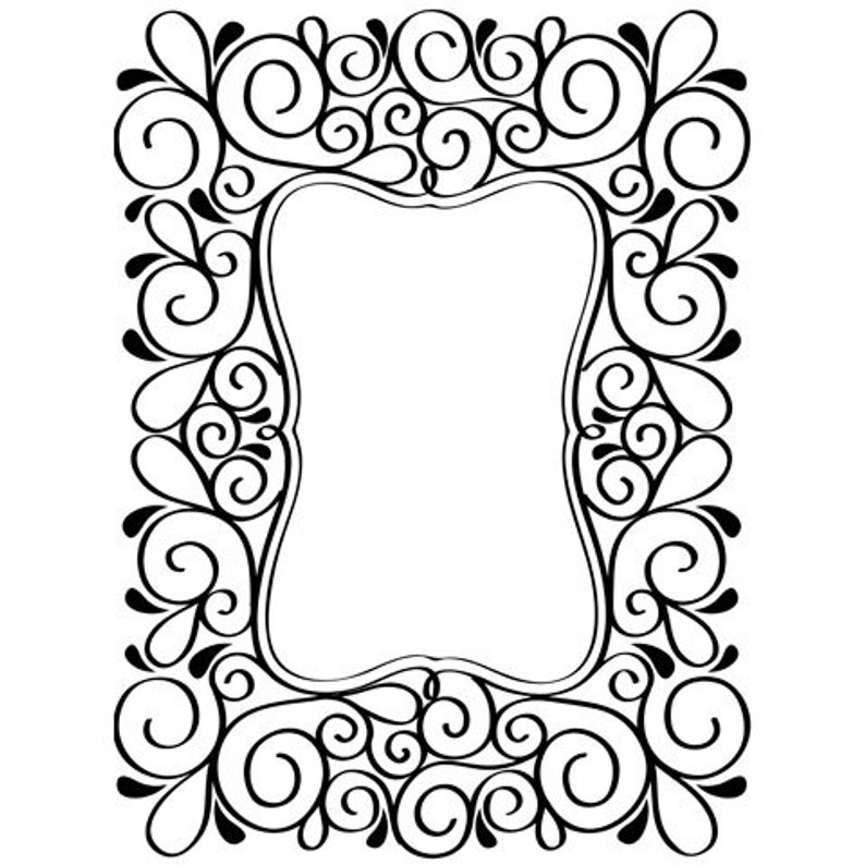 794x794 discontinued embossing folder scroll frame etsy