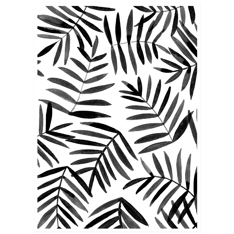 900x900 black palm posters embossing folder, brick wall background