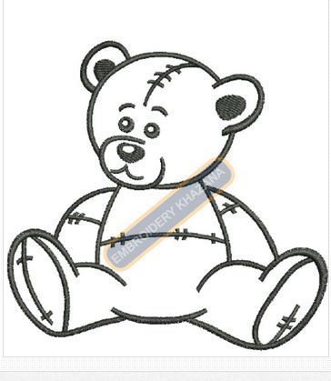 364x419 Teddy Bear Embroidery Designs