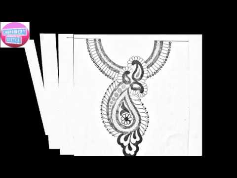 480x360 Kurti Neck Drawing For Embroidery Designsembroidery Sketch