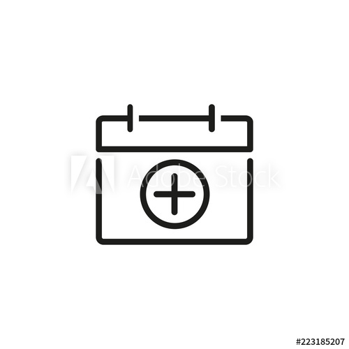 500x500 First Aid Box Line Icon Case, Kit, Cross Medical Help Concept