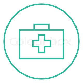 320x320 First Aid Kit Thick Line Icon With Stock Vector Colourbox