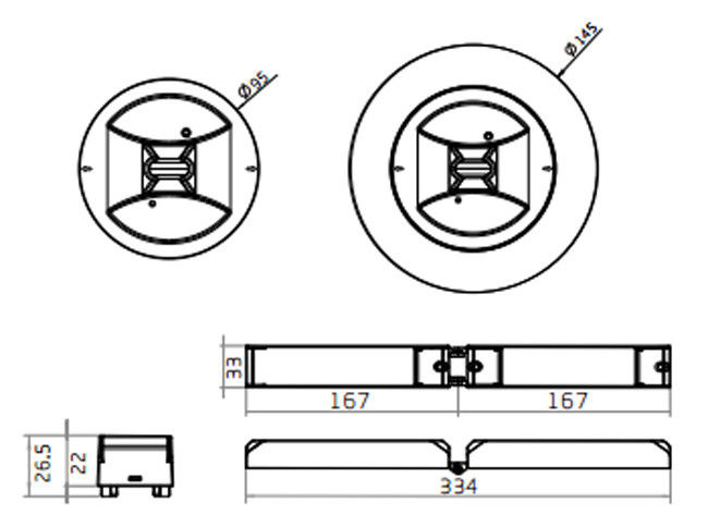 650x485 Fireproof Plastics Led Emergency Lights For Conference Meeting