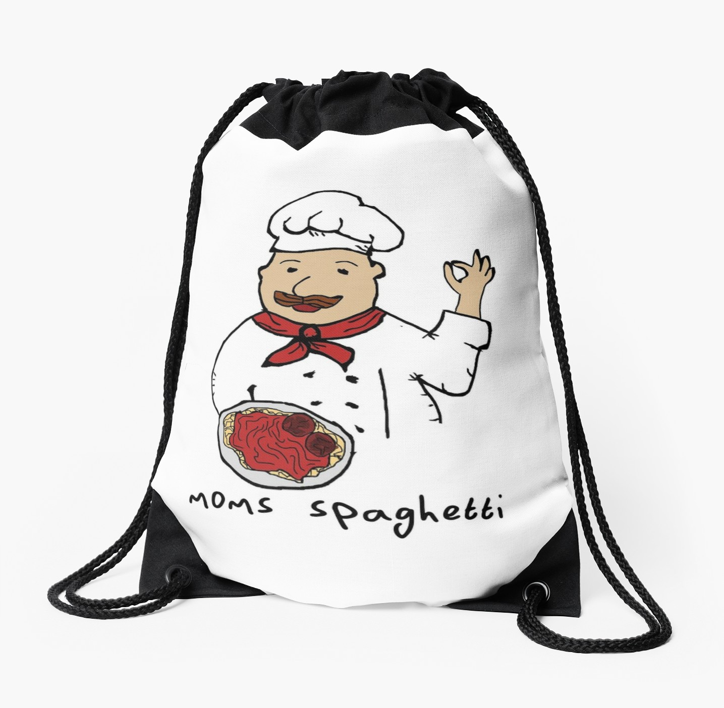 1435x1404 Moms Spaghetti Eminem Drawstring Bag