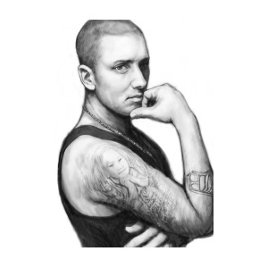 300x300 Eminem Art Drawing Sketch Portrait Painting