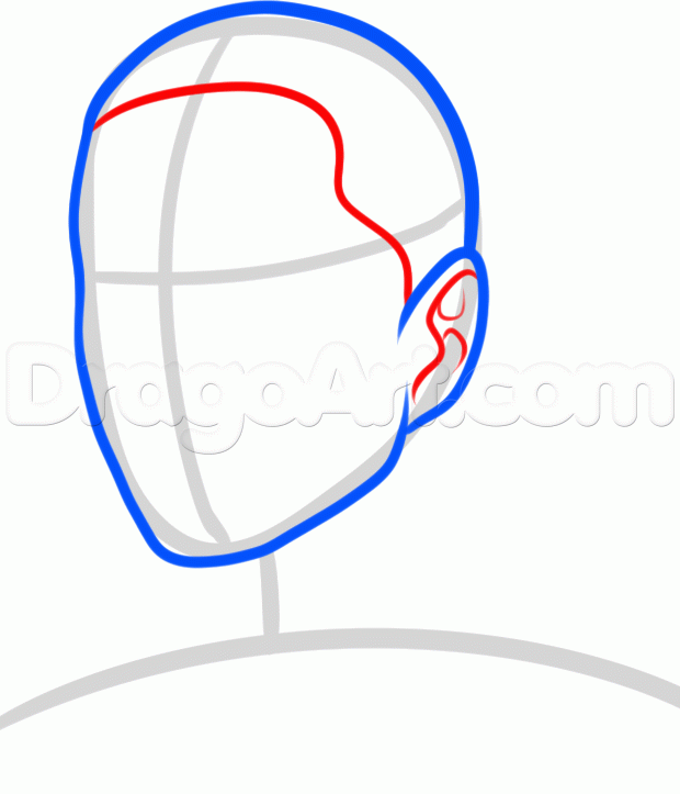 620x723 How To Draw Eminem, Step